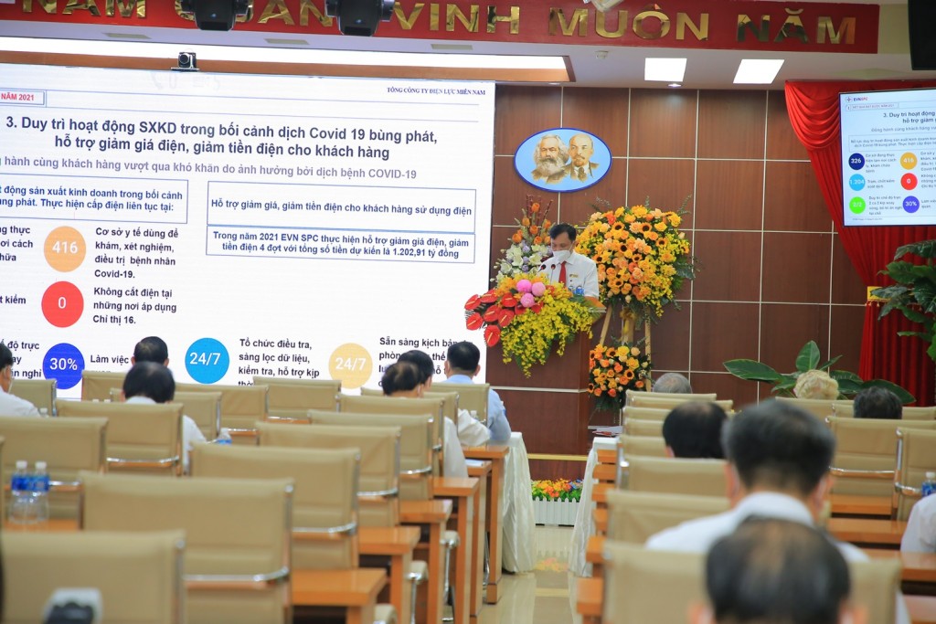 EVNSPC thực hiện tốt mục tiêu đảm bảo cấp điện và chống dịch hiệu quả