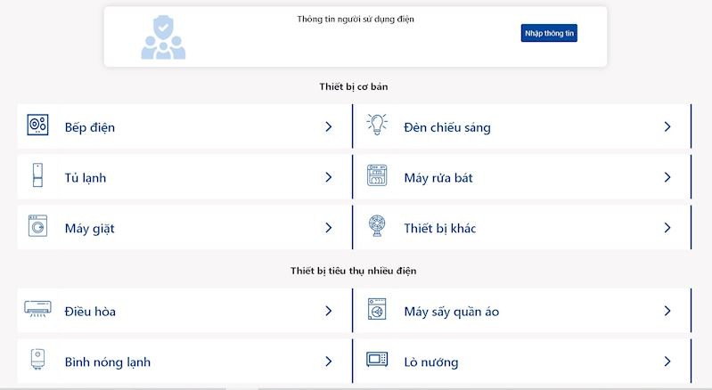 Dễ dàng tra cứu lượng điện tiêu thụ qua các ứng dụng của EVNHANOI