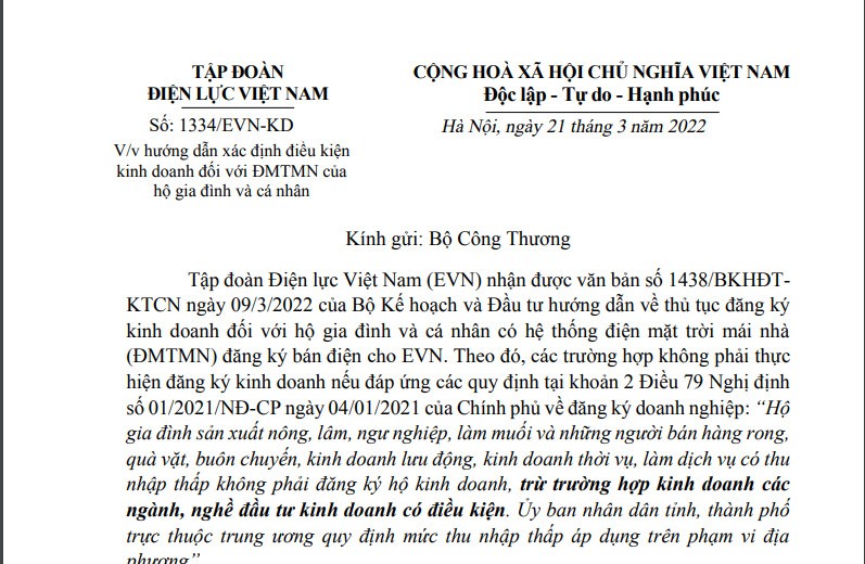 Bộ Công Thương sẽ làm rõ vấn đề kinh doanh điện mặt trời mái nhà công suất nhỏ