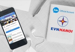 Thanh toán tiền điện trực tiếp qua trang tin của EVNHANOI trên Zalo