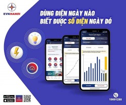 Dùng điện ngày nào, biết số điện ngày đó với App EVNHANOI