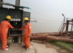 Đảm bảo điện cho các trạm bơm tiêu úng của Thủ đô