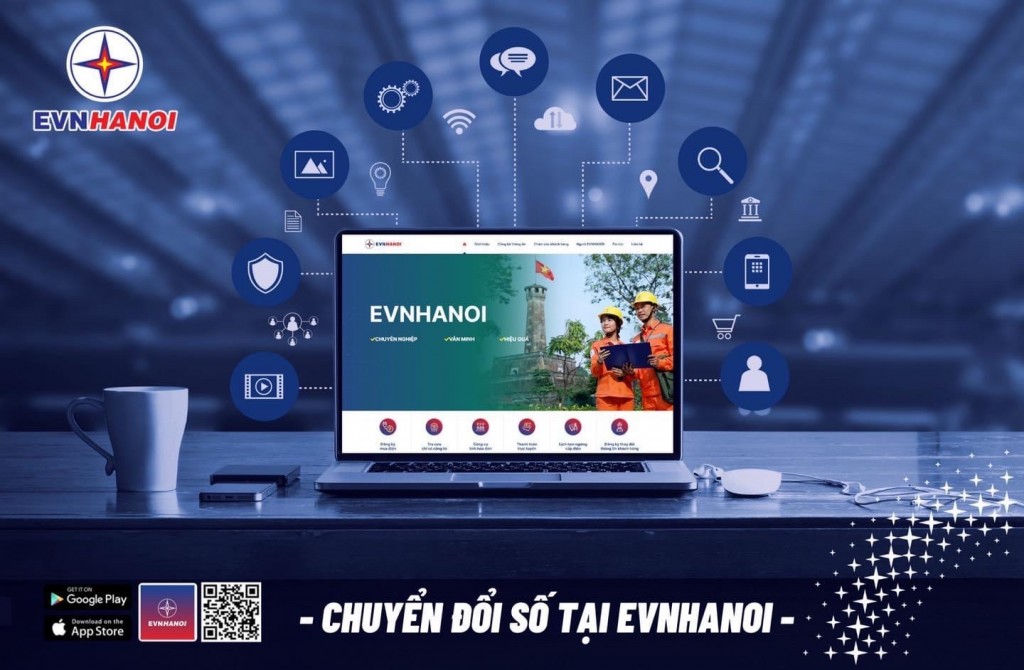 Trải nghiệm những tiện ích từ chuyển đổi số của EVNHANOI