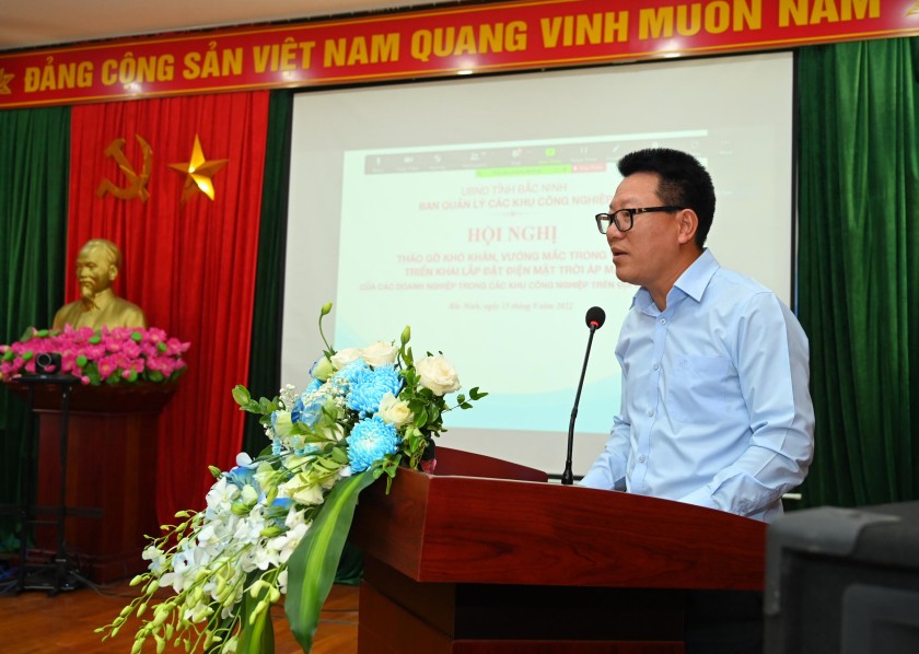 Tháo gỡ khó khăn cho điện mặt trời mái nhà khu công nghiệp tại Bắc Ninh