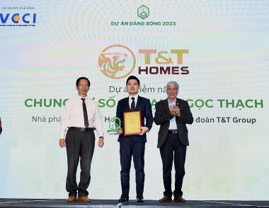 Dự án số 2 Phạm Ngọc Thạch của T&T Homes đạt giải ‘Dự án đáng sống năm 2023’