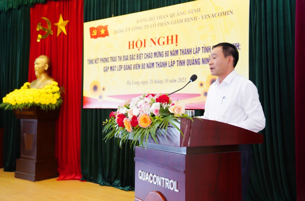 Đảng bộ Công ty CP Giám định - Vinacomin tổng kết phong trào thi đua chào mừng 60 năm thành lập tỉnh Quảng Ninh