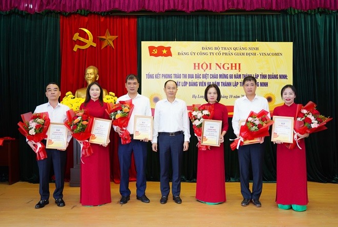Đảng bộ Công ty CP Giám định - Vinacomin tổng kết phong trào thi đua chào mừng 60 năm thành lập tỉnh Quảng Ninh