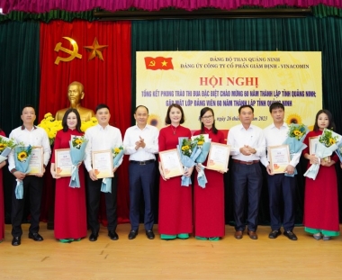 Đảng bộ Công ty CP Giám định - Vinacomin tổng kết phong trào thi đua chào mừng 60 năm thành lập tỉnh Quảng Ninh