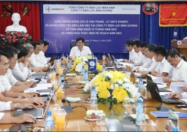 EVNSPC đánh giá tình hình hoạt động sản xuất của các thành viên 10 tháng năm 2023