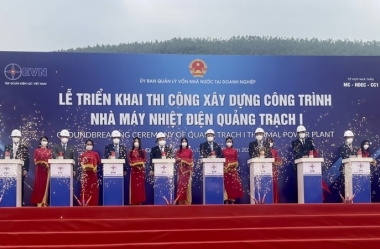 Triển khai xây dựng công trình Nhà máy Nhiệt điện Quảng Trạch 1