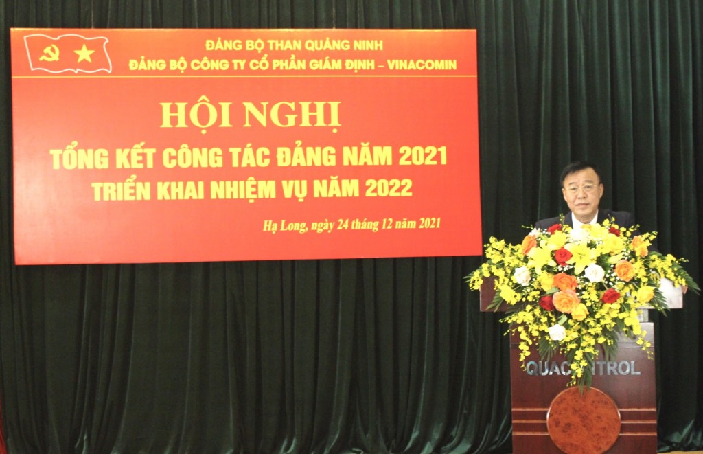 Đảng bộ Công ty CP Giám định - Vinacomin tổng kết công tác Đảng năm 2021, triển khai nhiệm vụ 2022