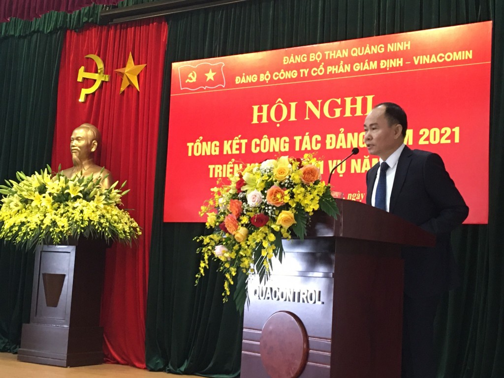 Đảng bộ Công ty CP Giám định - Vinacomin tổng kết công tác Đảng năm 2021, triển khai nhiệm vụ 2022