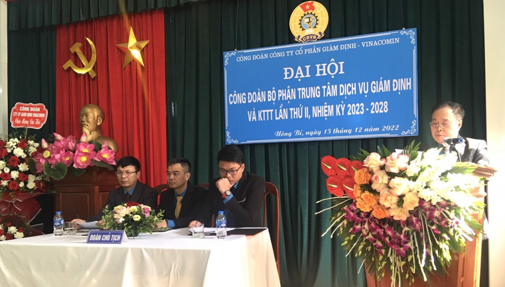 Công đoàn Công ty CP Giám định - Vinacomin chỉ đạo Đại hội điểm (nhiệm kỳ 2023 - 2028)