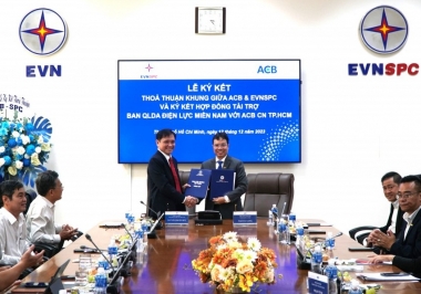 Ngân hàng ACB hợp tác với EVNSPC trong tài trợ vốn đầu tư và thu hộ tiền điện