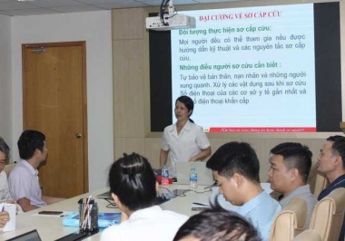 Công đoàn PVTrans PSM tổ chức khóa huấn luyện sơ cấp cứu ban đầu