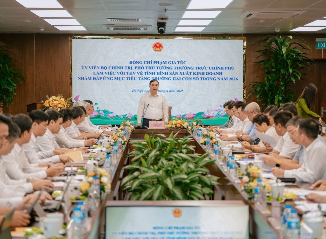 Phó Thủ tướng Phạm Gia Túc làm việc với Tập đoàn CN Than - Khoáng sản Việt Nam