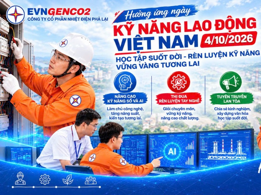 Công ty Cổ phần Nhiệt điện Phả Lại đẩy mạnh đào tạo, nâng cao kỹ năng nghề cho người lao động