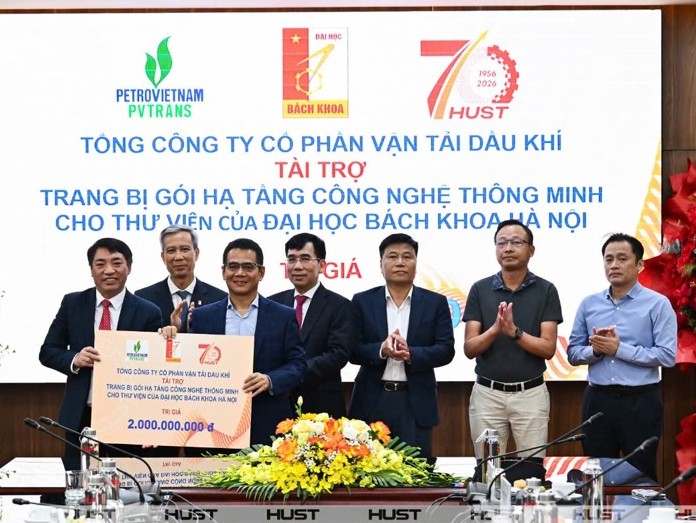 PVTrans tài trợ 4 tỷ đồng trang bị hạ tầng công nghệ thông minh cho Đại học Bách khoa Hà Nội