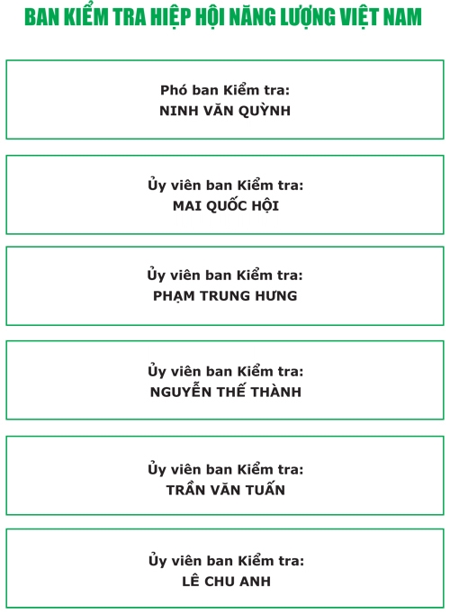 Thường trực BCH Hiệp hội Năng lượng Việt Nam